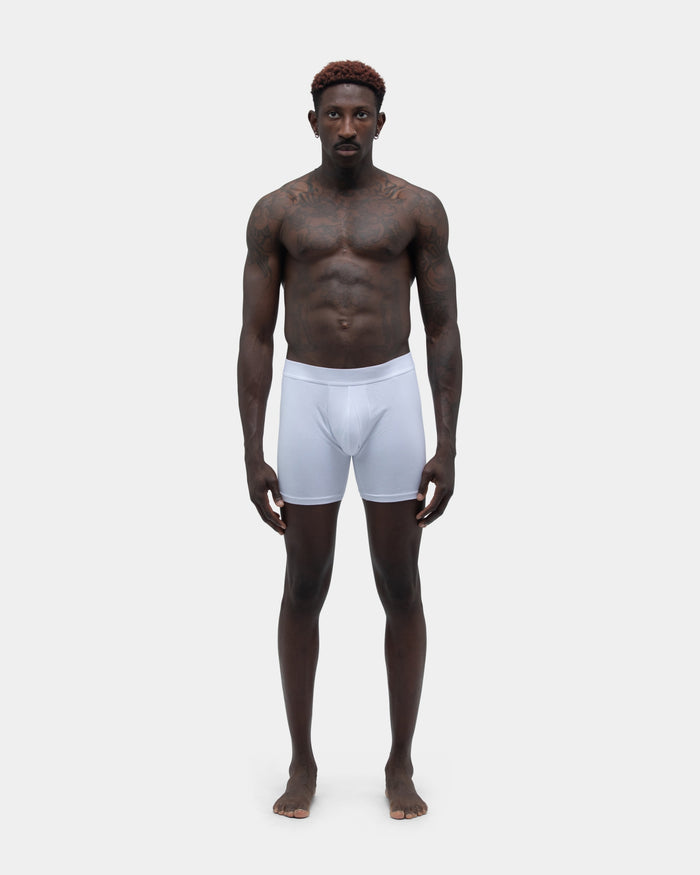 Cotton Boxers 3-pack, Men - White