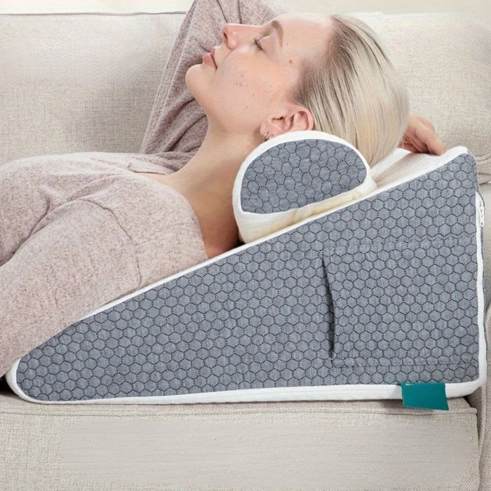 Cozy Memory Foam Sleeping Acid Reflux Aid Wedge Pillow