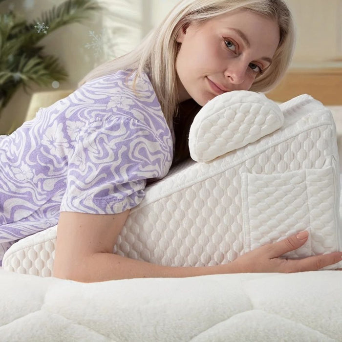 Cozy Memory Foam Sleeping Acid Reflux Aid Wedge Pillow