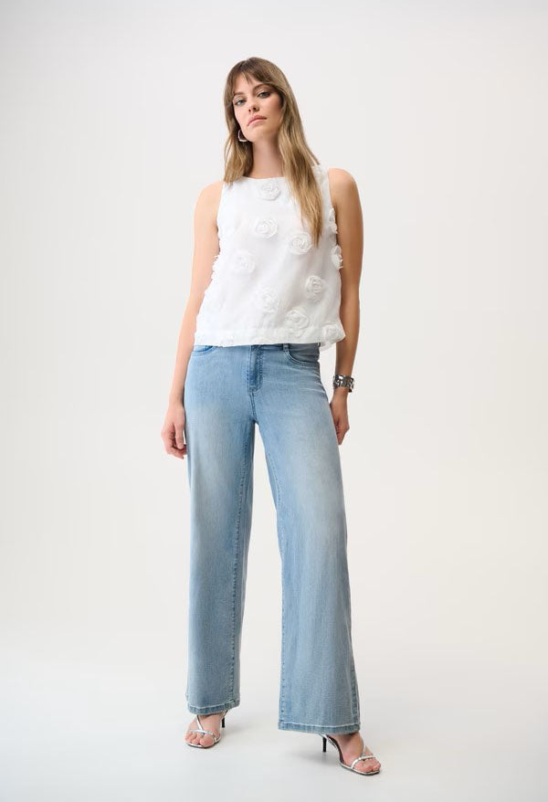 Crew Neck Sleeveless Top