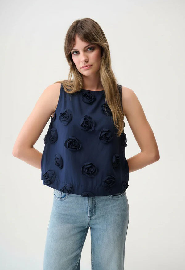 Crew Neck Sleeveless Top