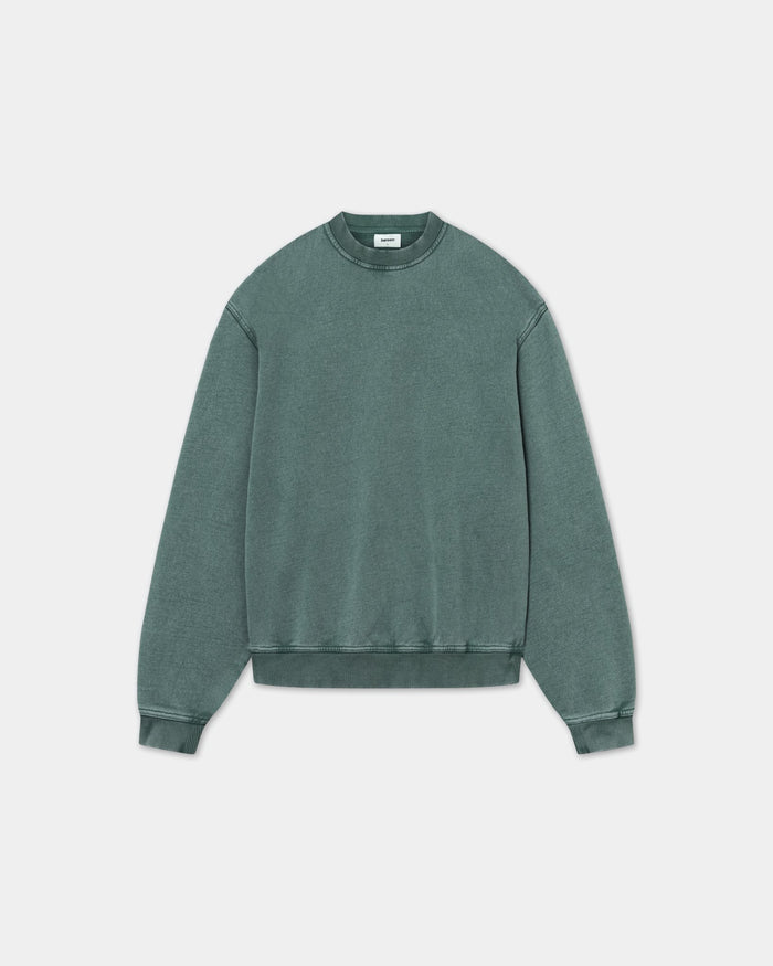 Crewneck Oversize - Acid wash - Dark Sage