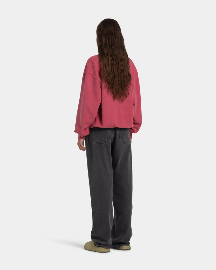 Crewneck Oversize, Women - Acid wash - American Beauty