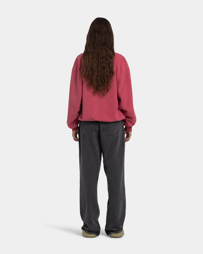 Crewneck Oversize, Women - Acid wash - American Beauty