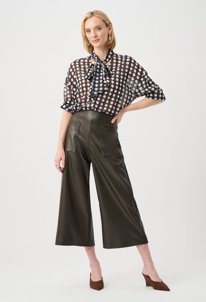 Cropped Wide-Leg Trousers