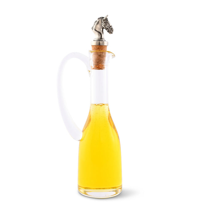 Vagabond House Cruet Bottle with Horse Head Cork Stopper Product Image
