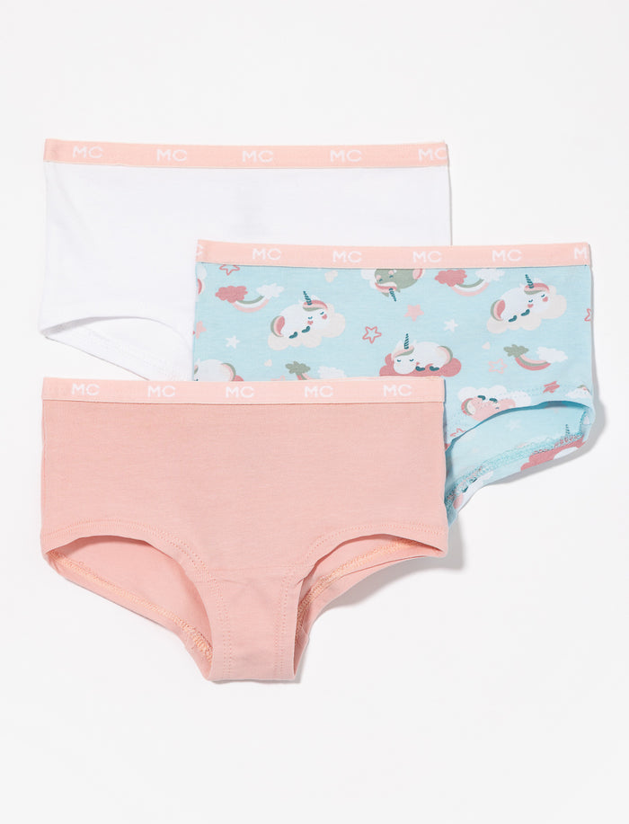 Culottes garçonnes - paquet de 3