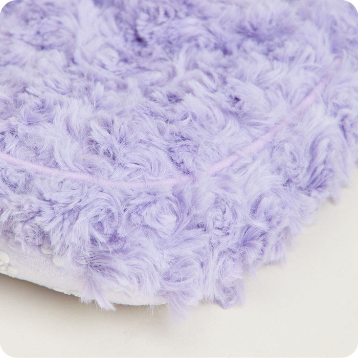 Microwavable Curly Purple Warmies Slippers - Warmies USA