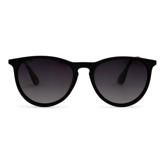 DAX Eyewear: Midnight • Women's Polarized Medium Horn Sunglasses • Black Ombré