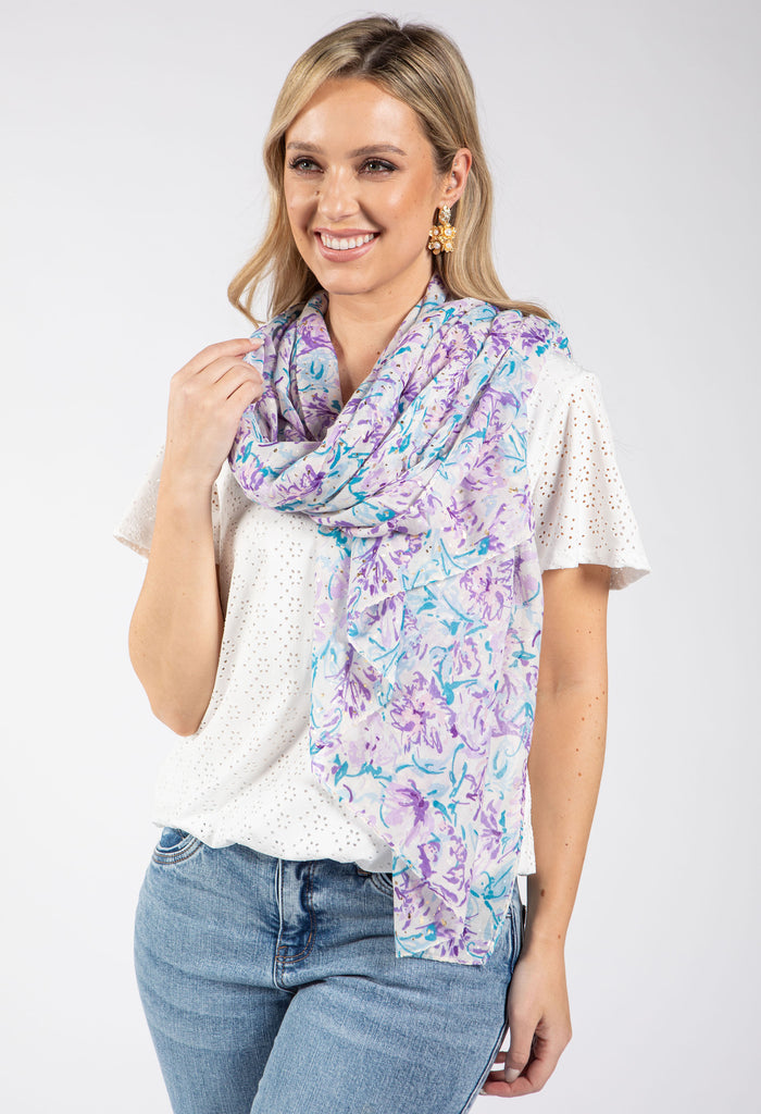 Ditzy Blossom Print Scarf
