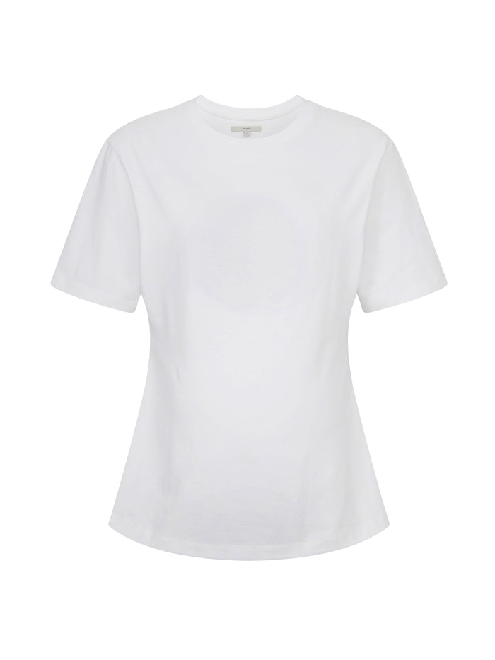 White t-shirt on a white background