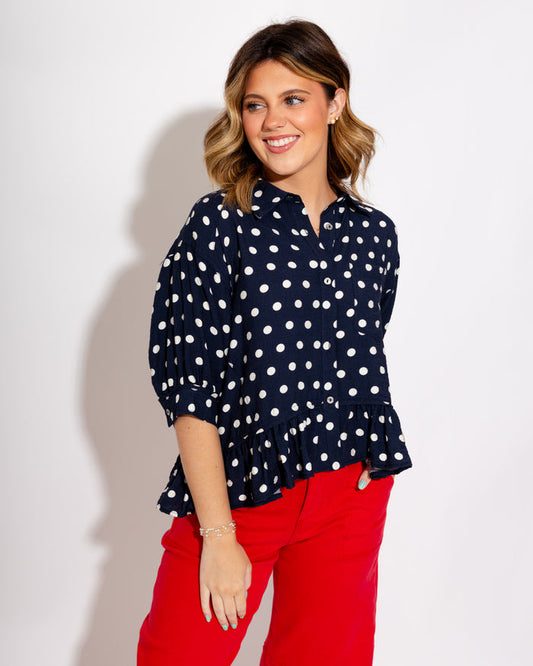 Easy Days Polka Dot Top