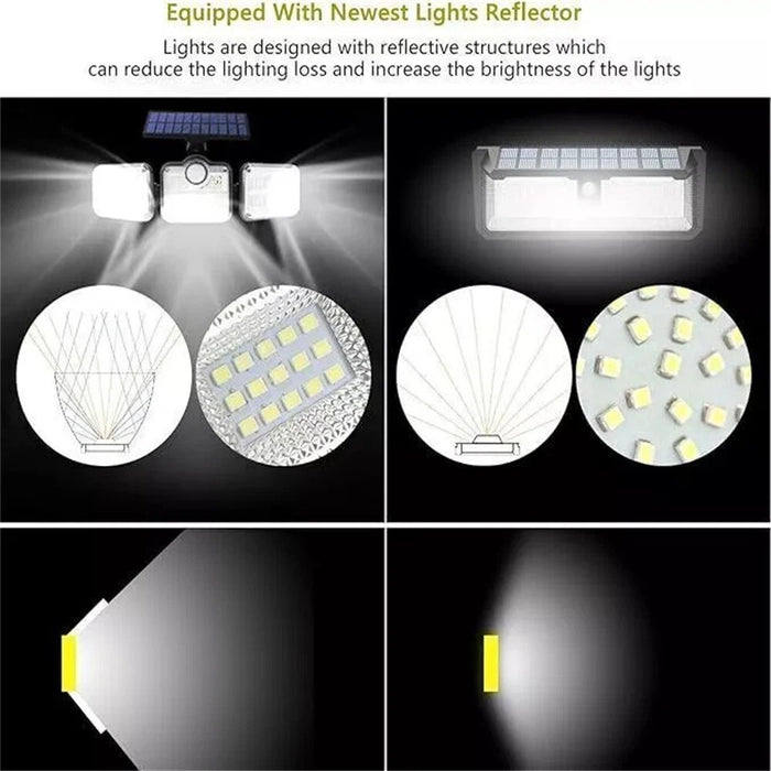 ED Solar Lights Outdoor Waterproof Motion Sensor Security