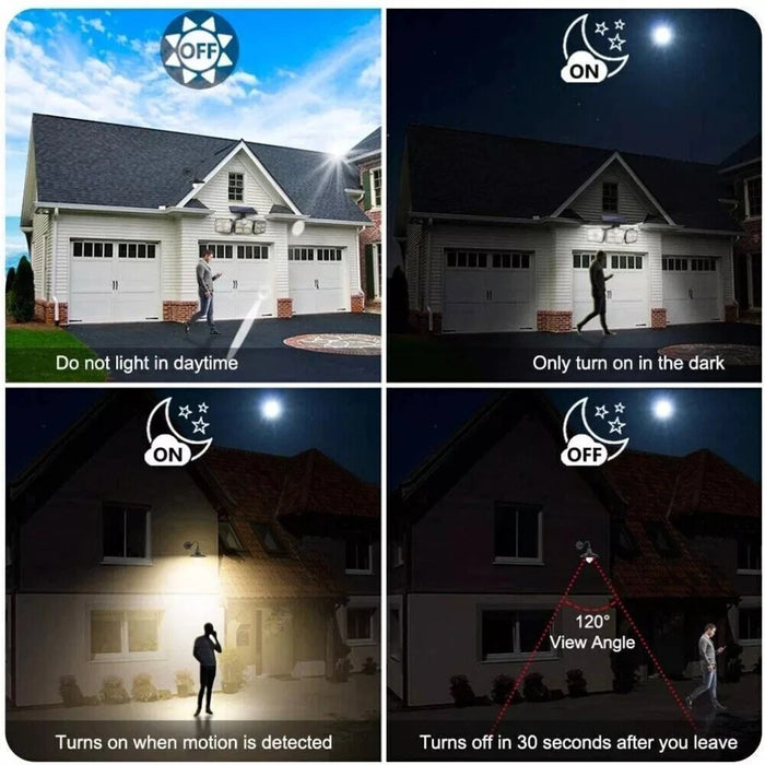 ED Solar Lights Outdoor Waterproof Motion Sensor Security
