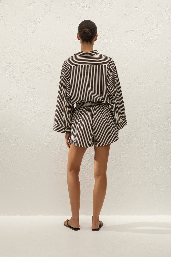 Faithfull the Brand Belas Playsuit Rita Stripe Port