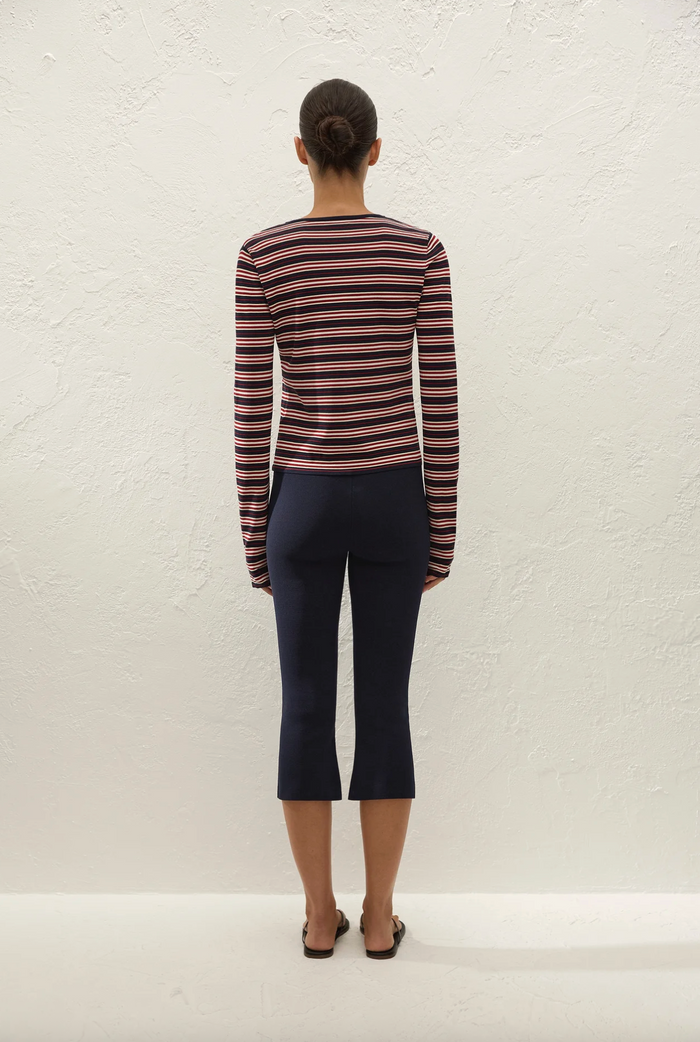 Faithfull The Brand Doris Cardigan - Cila Stripe Navy