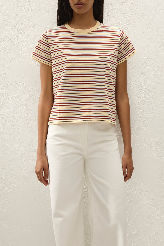 Faithfull the Brand Estela T-Shirt Cila Stripe Butter
