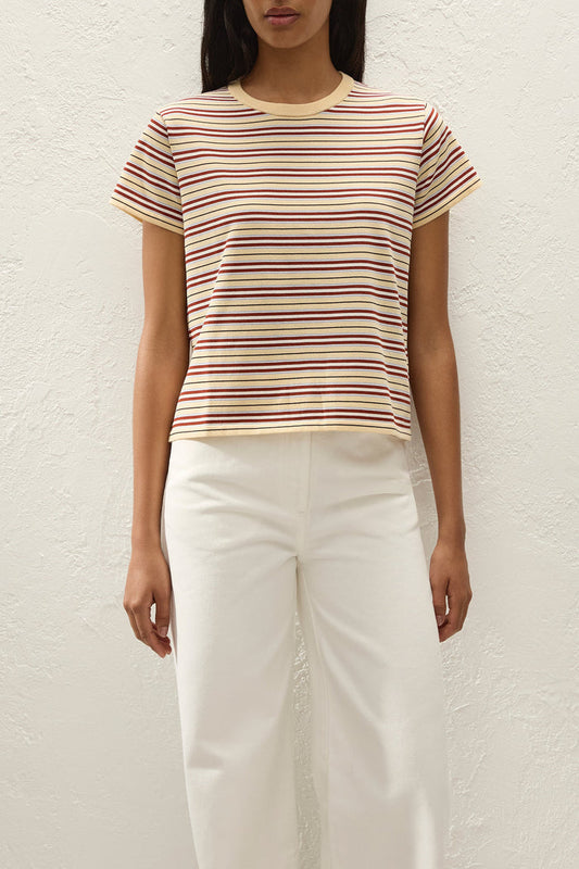 Faithfull the Brand Estela T-Shirt Cila Stripe Butter