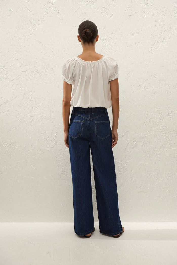 Faithfull the Brand Gabi Top Fernanda Lace Antique White