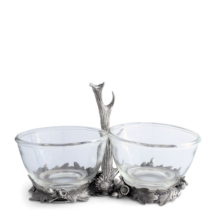 Vagabond House Fallen Antler Double Glass Dip Bowl Product Image