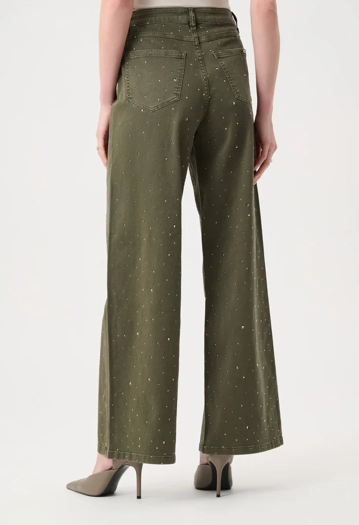 Featherweave Denim Wide Leg Jeans