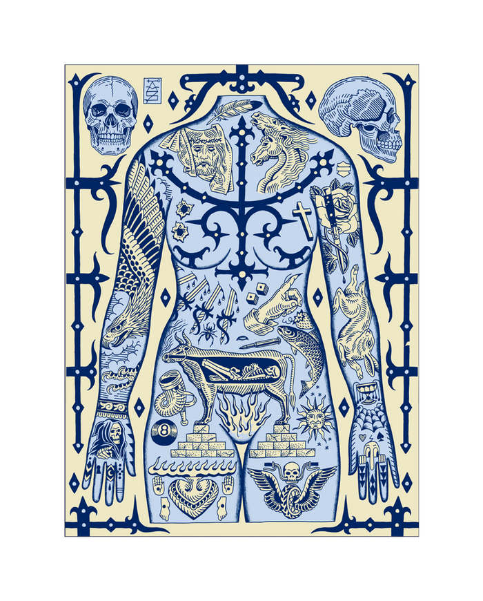 Flash Body Art Print