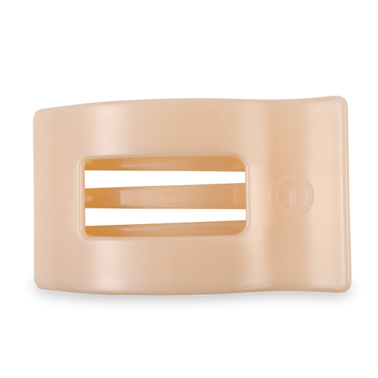 Flat Rectangle Hair Clip | Large | Almond Beige