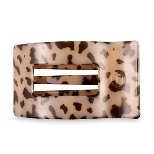 Flat Rectangle Hair Clip | Large | Blonde Tortoise