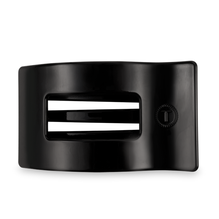 Flat Rectangle Hair Clip | Large | Jet Black