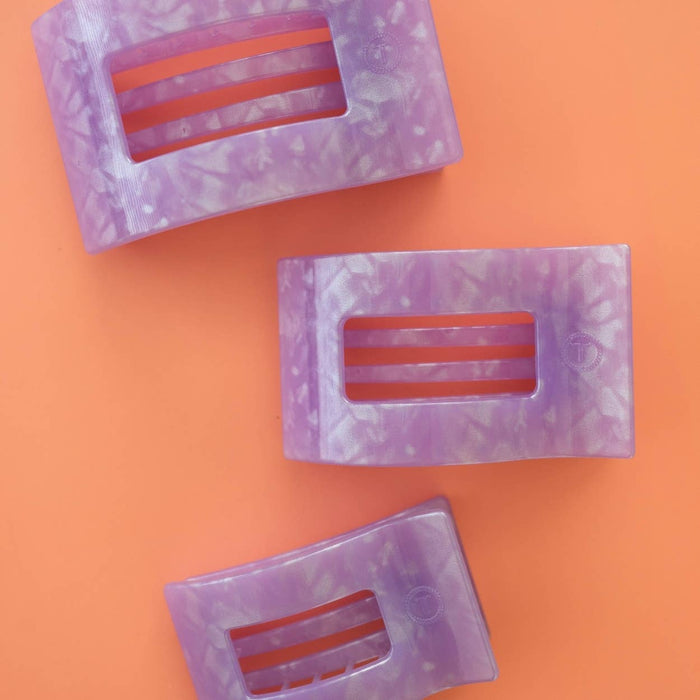 Flat Rectangle Hair Clip | Large | Lavender Mist