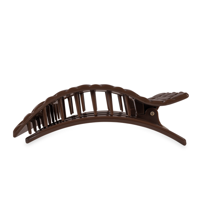 Flat Rectangle Hair Clip | Large | Truly Taupe Quilted