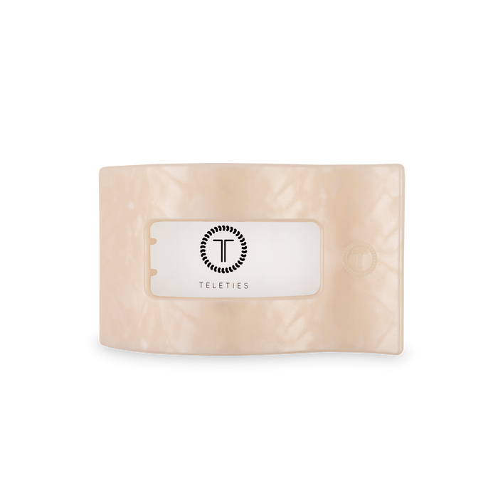 Flat Rectangle Hair Clip | Medium | Soft Surf