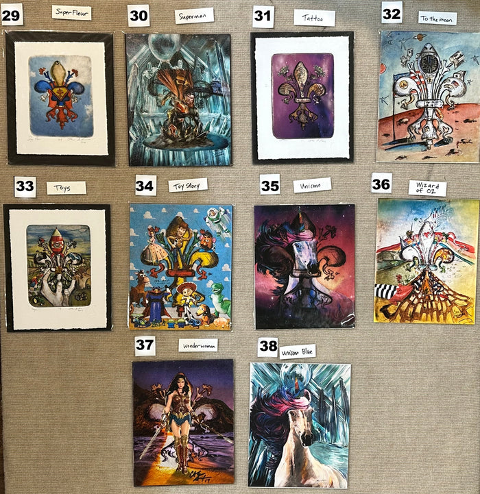 Fleur de Lis Whimsical Art Collection