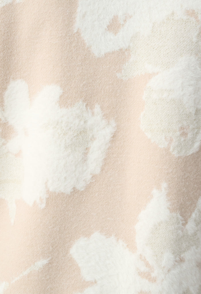 Floral Jacquard Longline Cardigan