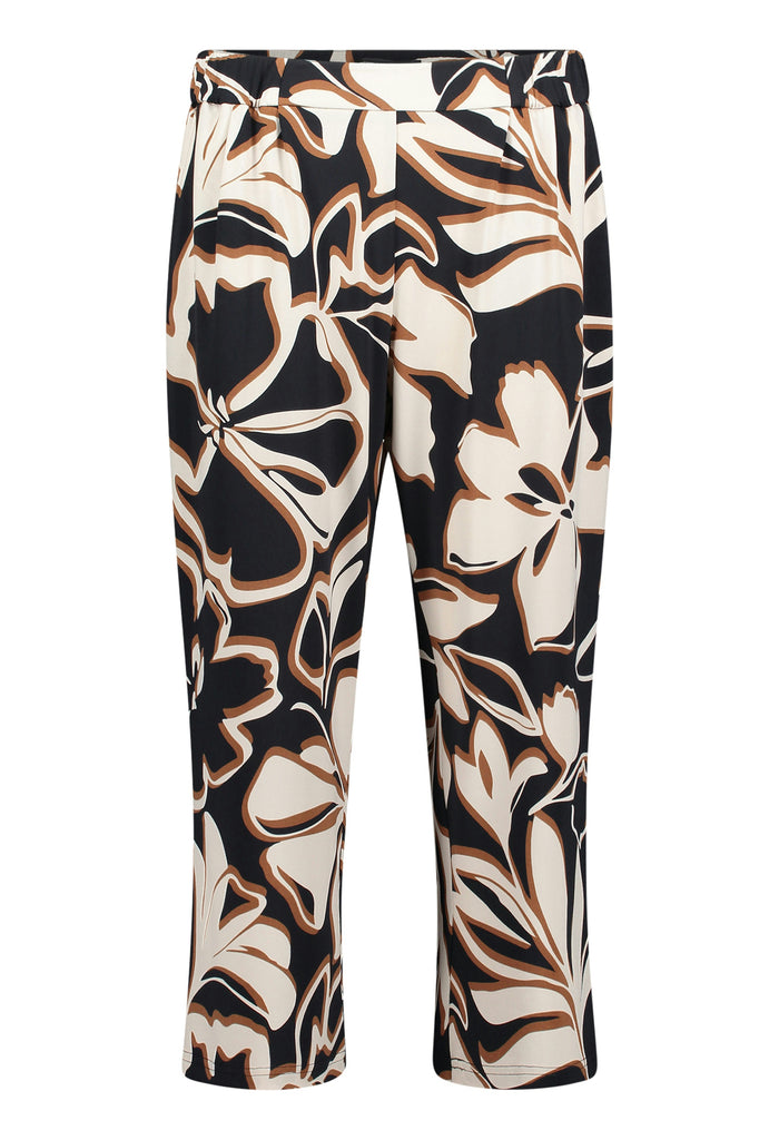 Floral Print 3/4 Length Trousers