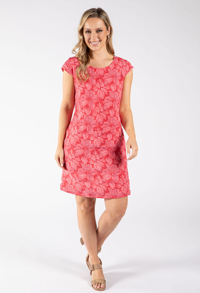 Floral Print Linen Dress