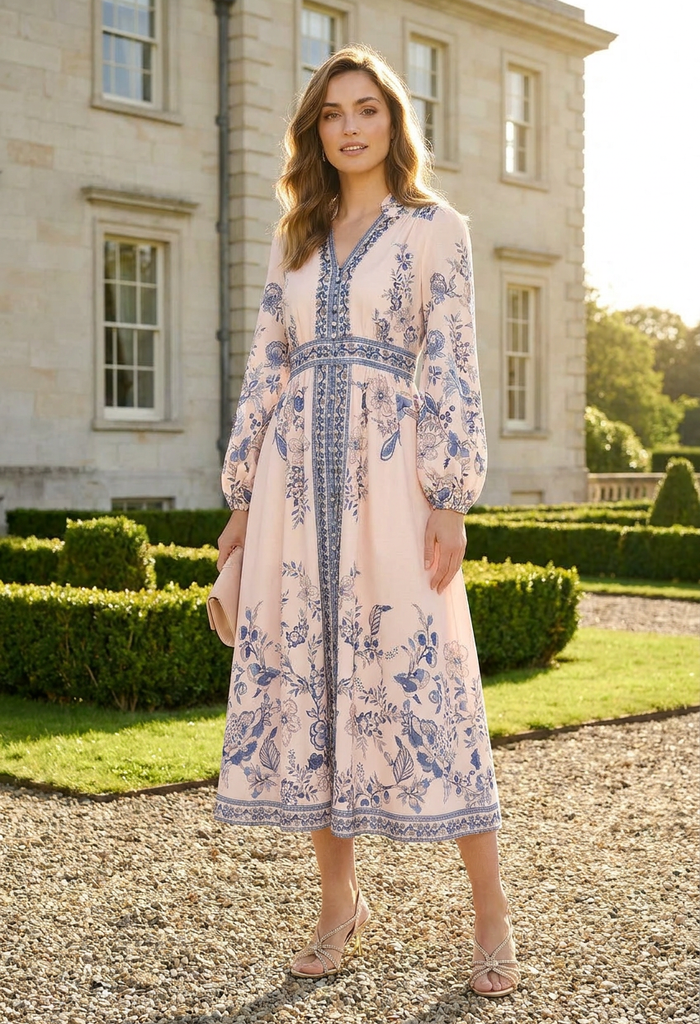 Floral Print Midi Dress