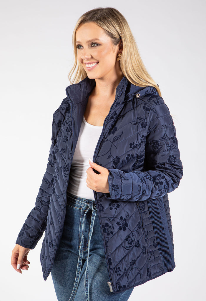 Floral Print Padded Jacket