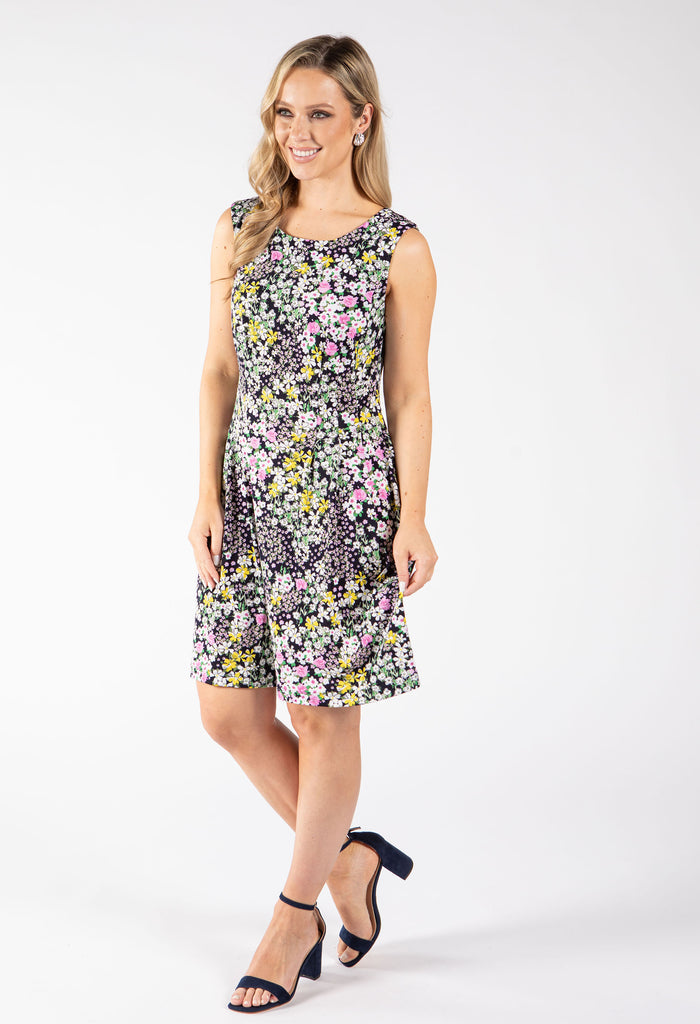 Floral Print Sleeveless Dress