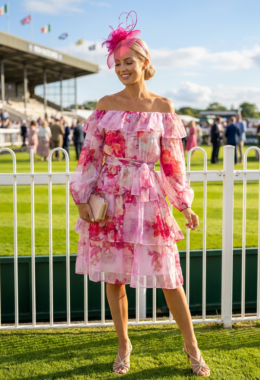 Floral Print Tiered Dress