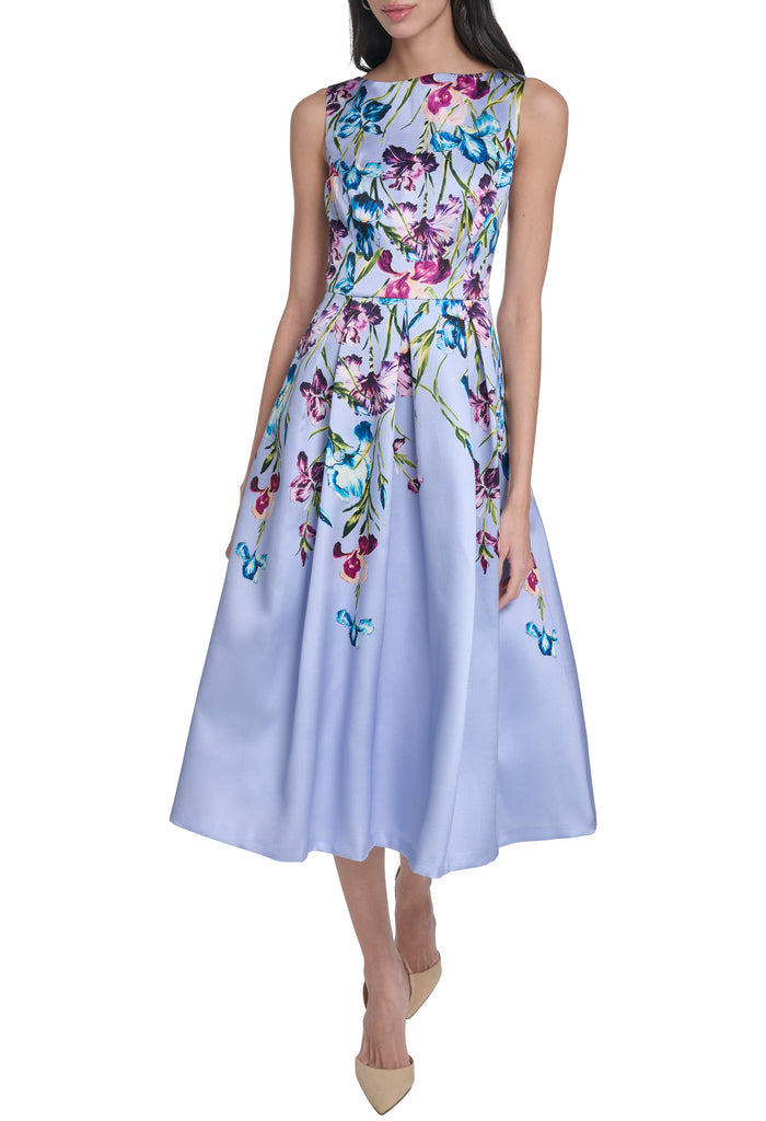 Floral Sleeveless Midi Dress