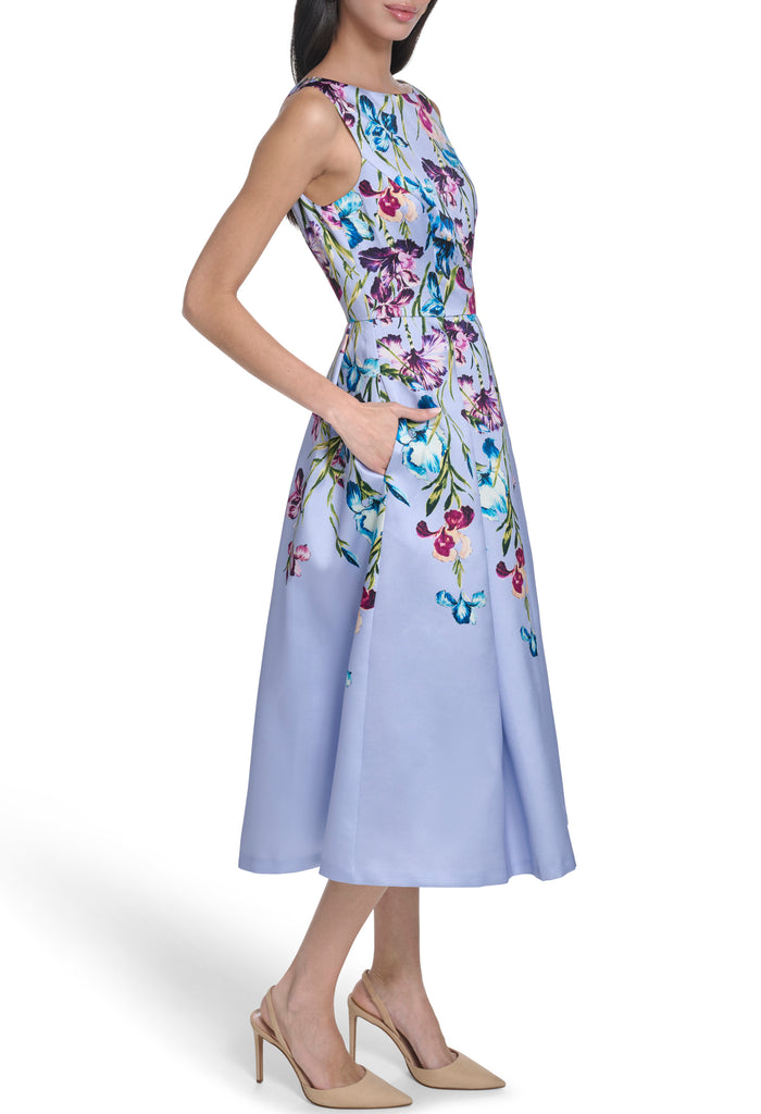 Floral Sleeveless Midi Dress