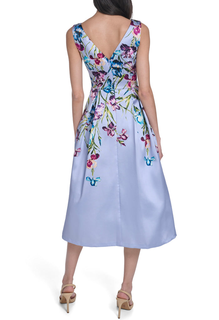 Floral Sleeveless Midi Dress