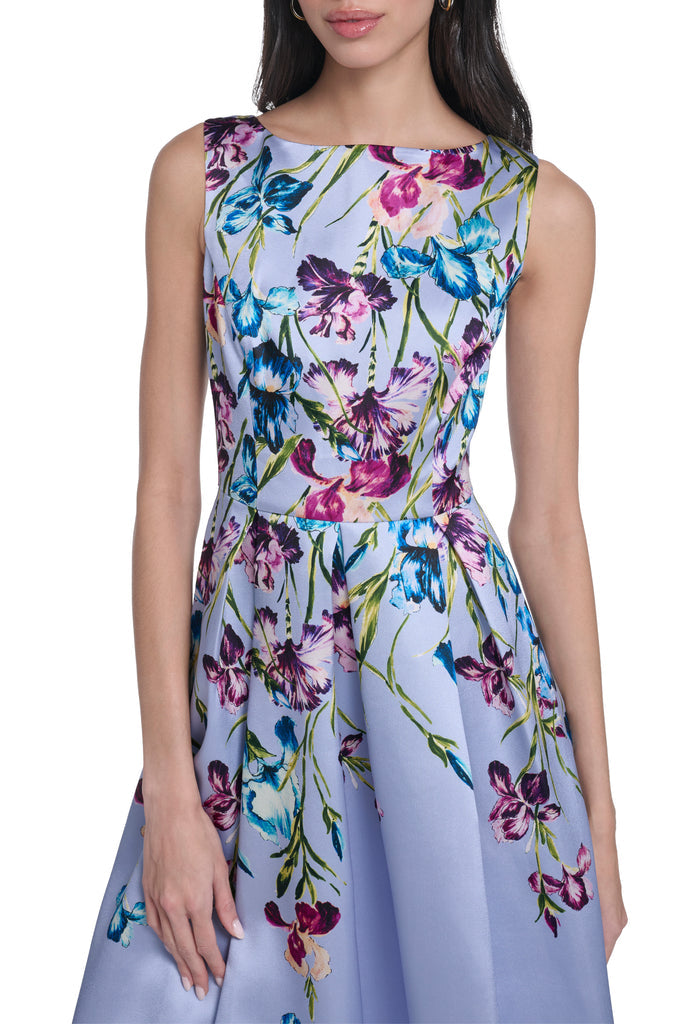 Floral Sleeveless Midi Dress