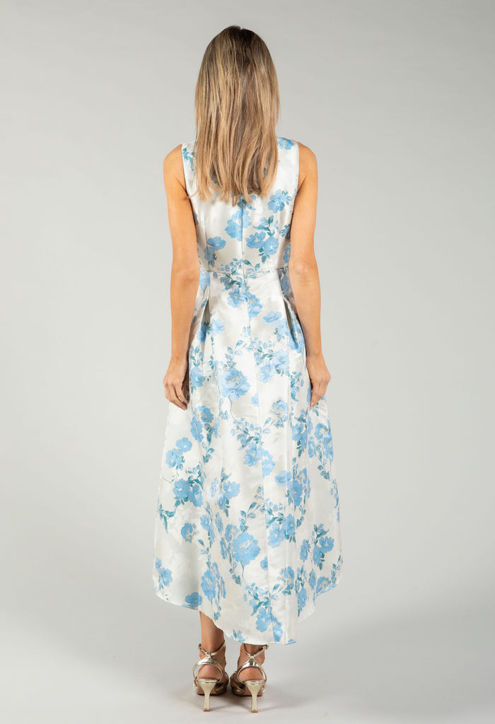 Floral V-Neck Midi Dress