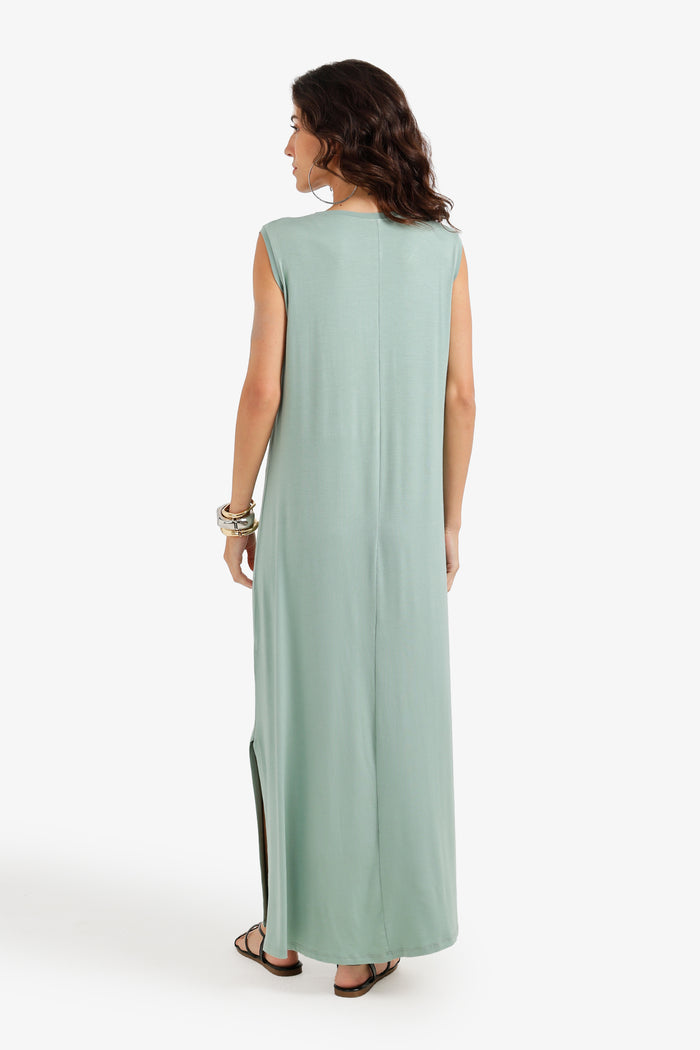 Flowy V-Neck Maxi Dress