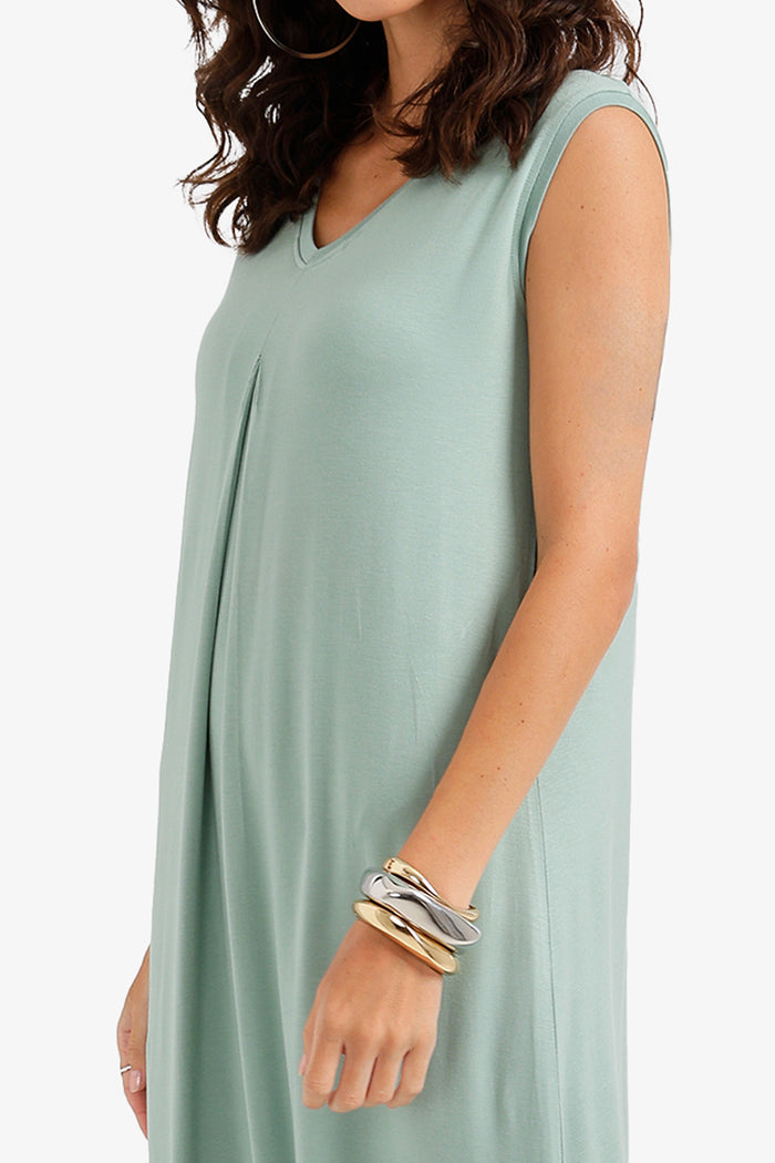 Flowy V-Neck Maxi Dress