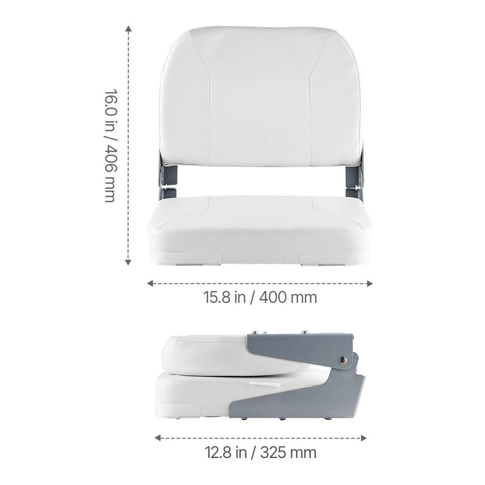 Folding Boat Seat Low Backrest