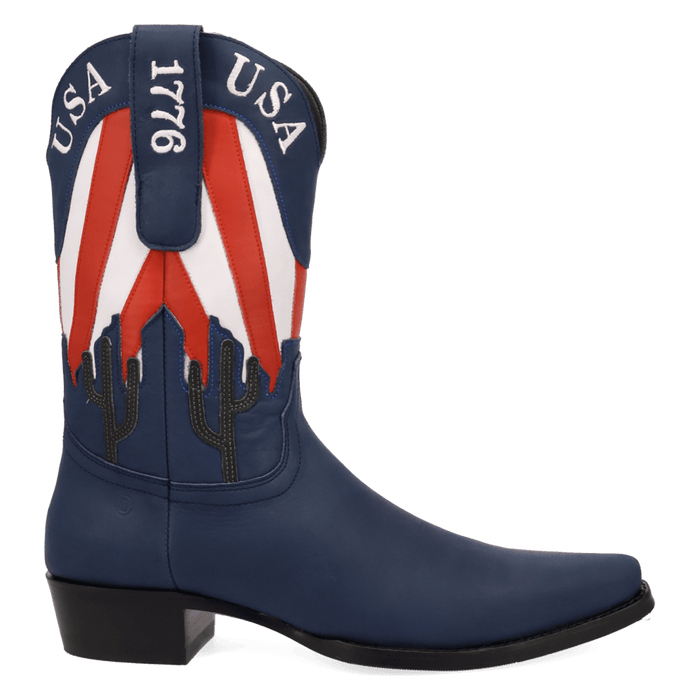 PRODUCT SHOT FREEDOM LEATHER BOOT AT 90 DEGREE INSIDE ANGLE