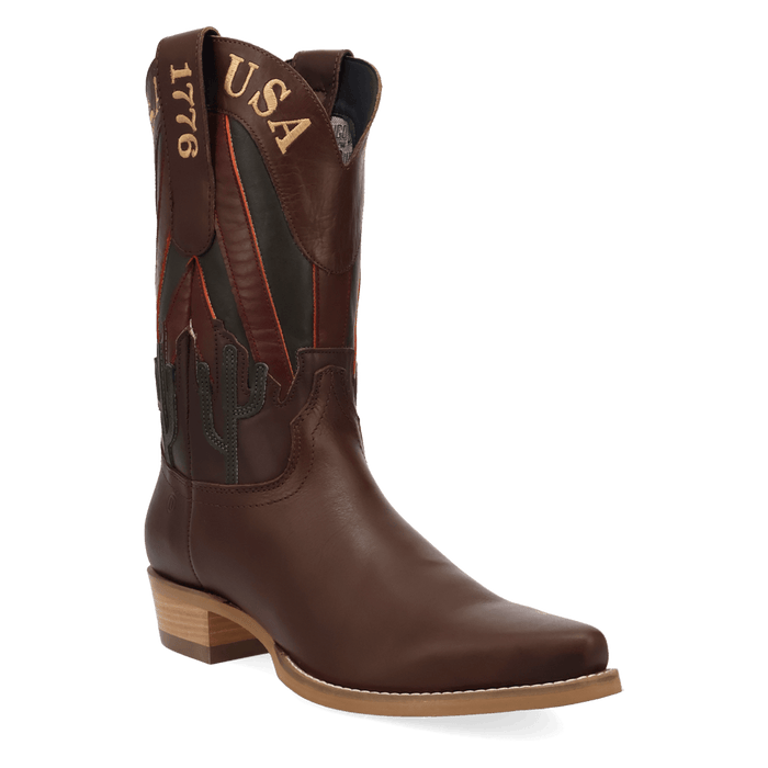 PRODUCT SHOT FREEDOM LEATHER BOOT AT 45 DEGREE ANGLE